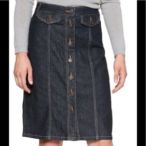 Banana republic jeans skirt